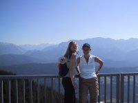Then he took a pic of Felicia, Buca and I... oh yeah, and I guess there were some mountains around too. ;-)