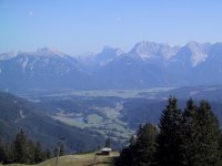 At the mid-way cafe we hopped the cable car to the top because I just couldn't hike it anymore. This is the southern view toward Switzerland from the mountaintop.