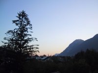 Sunrise, Saturday morning from the Eastern window of our room.