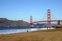 The famous Golden Gate Bridge in San Fransisco