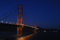 Golden Gate Bridge at night