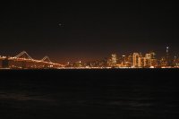 San Fransisco skyline at night taken from Treasure Island