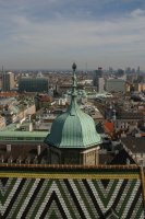 A view of the city from the steeple of Stephansdom.