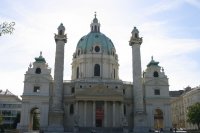 The stately Karl's Kirche.