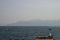 Entering the harbor at Aegina. Not many pictures of this island, as I was occupied loungin' on the beach.