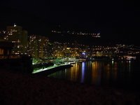 Monaco at night, taken by Jeremy from the hotel's terrace.