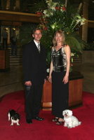 Visiting Monaco requires a certain dress code. ;-)  Here we are after getting a cold rejection at the Casino entrance because we didn't have our passports... Do I look like I have pockets? Please!  Of course, like so many stars nowadays, we accessorized with stylish dogs.