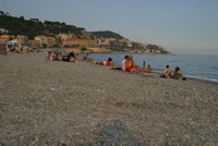 We drove to Nice to relax on the pebble beach and swim in the Med.