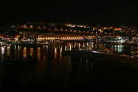 Monaco Harbor at night.
