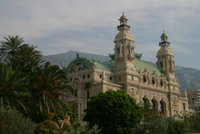 These views are of the back of the casino, the side that faces the Mediterranean and our hotel.