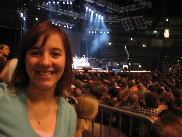 Monika and the stage before any of the action began.