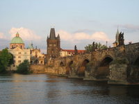 From there we walked just a few hundred feet, under the Charles Bridge, to our dinner appointment.