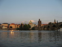 This was the view from our table, where we had a fantastic meal and watched the sunset.