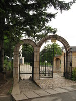 The entrance gate to a small church halfway up Vodno mountain