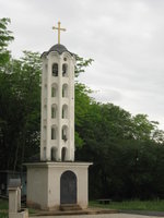 Cool tower in front of the church