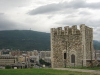 The road to the cross was closed, so we visited the 6th Century Kale Fortress instead