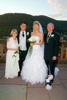 The couple with Peter's parents and Buca