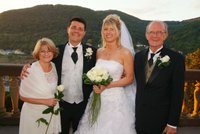 The couple with Peter's parents