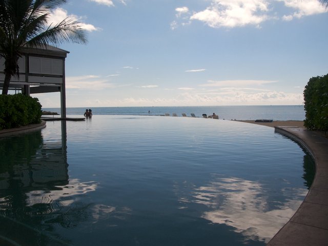 One of the pools seemed to stretch right out into the ocean.