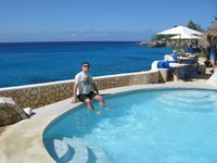 The water was pumped continually from the ocean below, into the pool. Very nice swimming without chlorine!