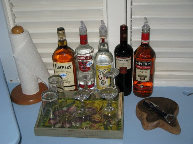 The complimentary in-room 
