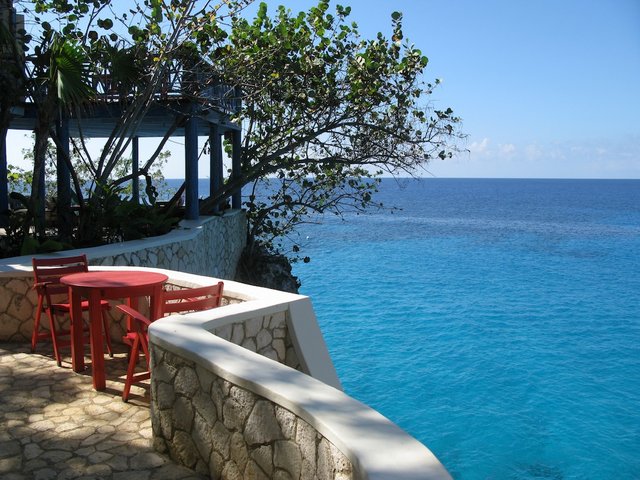 We reserved this private table for dinner our last night.
