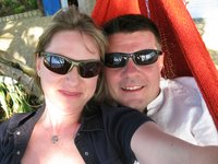 Self portrait of us in a hammock.