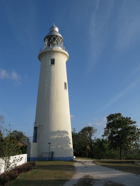 A close view of the lighthouse next to our resort.