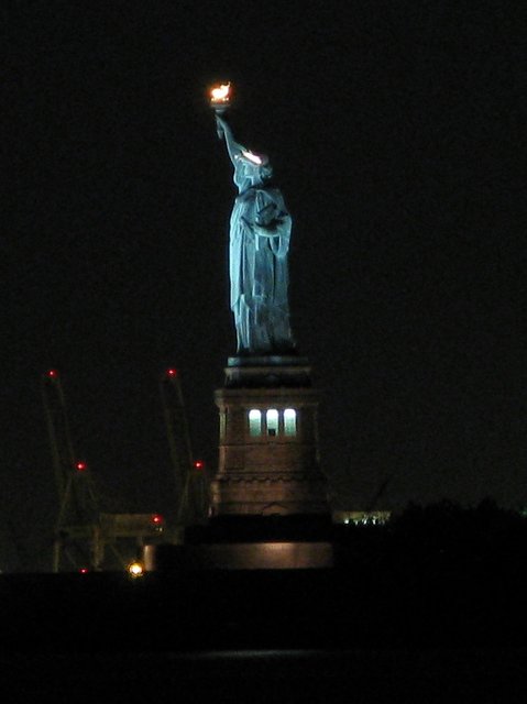 Of course, no visit to NYC is complete without a view of the Statue of Liberty.  Despite my many trips there, this was actually my first glimpse of her.  I was always too busy to do the tourist stuff.