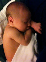Day 3 - sleeping on Mommy's lap