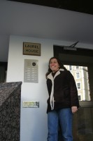 Laurel, posing solo at 