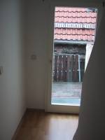 A closer look at the door to the balcony.