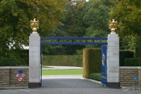 The cemetery gate looked majestic.