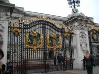 Me at the gate to Buckingham Palace.  Another of Norm's infamous candids.